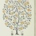 Английские флизелиновые обои Anaar Tree арт. 216791 из коллекции Caspian от Sanderson с крупным рисунком гранатового дерева в цвете древесного угля и золота с бесплатной доставкой.