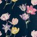 Заказать обои для спальни Tulipomania с цветами на темно синем фоне из коллекции The Glasshouse от производителя Sanderson с доставкой на дом