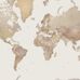 Флизелиновые фотопанно из Швеции коллекция DESTINATIONS от Mr.PERSWALL под названием WORLD MAP. На фотографии изображена карта мира в бежевых тонах . Фотообои для спальни, панно для гостинной, фотопанно для кухни. Купить обои в интернет-магазине Одизайн, бесплатная доставка, онлайн оплата