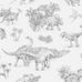 Фотообои Dinosaurs - White из коллекции Mr Perswall "Imaginarium",арт. P280116-4.Невероятные, детально прорисованные динозавры юрского периода в в технике карандашных эскизов Заказать обои.Большой ассортимент.Недорого.Купить в Москве.