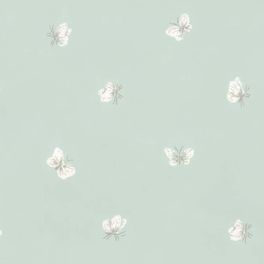 Простой и трогательный рисунок обоев Peaseblossom из архива фабрики Cole & Son со множеством очаровательных бабочек на фоне нежного цвета скорлупы утиного яйца создает ощущение весенней свежести. Купить обои для детской, спальни в интернет-магазине, бесплатная доставка.