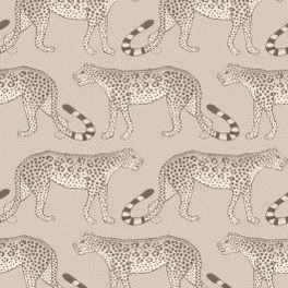 Обои из Великобритании коллекции ARDMORE от COLE & SON. Марширующие леопарды влево и вправо обоям, их хвосты образуют узоры и ритмы, связанные с танцем и музыкой, прекрасно подойдут для детской комнаты . Купить в салоне обоев в Москве.