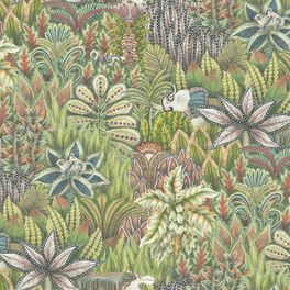 Обои из Великобритании коллекции ADMORE от COLE & SON. Singita - это "место чудес" растительных мотивов, с лесным сказочным рисунком и его обитателями. Салон обоев. Выбор.