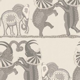 Обои из Великобритании коллекции ARDMORE от COLE & SON. На африканских равнинах танцуют слоны. Safari Dance идеально впишутся в интерьер комнаты. Приобрести  с бесплатной доставкой в О-Дизайн