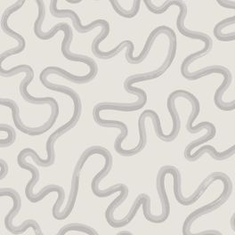 Купить дизайнерские обои Rainforest Squiggle Soft Grey & Dove on Chalk арт. 130/8029 от Cole&Son, каталог Cole&Son x Vivienne Westwood. Смелая современная настенная роспись, излучающая яркую энергию. Извилистый мазок позволяет взгляду скользить по композиции, не прерывая движения руки художника в мягком сером цвете на фоне цвета штукатурки.