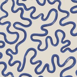 Купить дизайнерские обои Rainforest Squiggle Navy & Cerulean on Stone арт. 130/8030 от Cole&Son, каталог Cole&Son x Vivienne Westwood. Смелая современная настенная роспись, излучающая яркую энергию. Извилистый мазок позволяет взгляду скользить по композиции, не прерывая движения руки художника в темно синем и лазурном на фоне цвета камня.