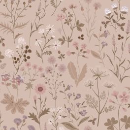Флизелиновые обои для комнаты wildflowers antique pink and lilac purple арт. 139841 с полевыми цветами в оттенках античного розового и нежного лилового — идеальное решение для создания акцентной стены в вашем интерьере. Купить с бесплатной доставкой по РФ.