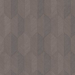 Виниловые обои Modern Geometric артикул 1501-5 из каталога Vera от Adawall  с фактурным геометрическим узором  серо коричневого цвета образующий полосы