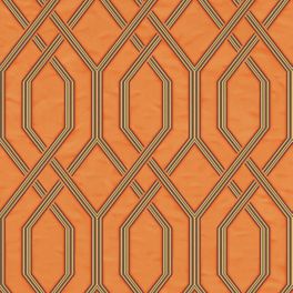 Виниловые обои Modern Geometric артикул 1502-4 из каталога Vera  с фактурным геометрическим узором создающим трельяжную решетку для коридора