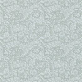 Обои Morris дизайн Bachelors Button артикул 216824 из каталога Compilation Wallpaper с растительным орнаментом в мягких серебристо серых оттенках для гостиной,спальни или коридора