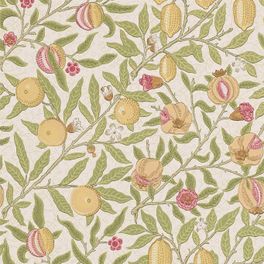 Английские дизайнерские обои с фруктовыми плодами  Fruit  артикул 216840 из коллекции Compilation Wallpaper от Morris купить недорого в салоне odesign.
