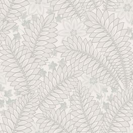 Спокойные, элегантные серые обои Hidden Ivy с перламутровым отблеском вдохновлены блестящей экстравагантностью стиля ар-деко. По рисунку, созданному в 1953 году, разбросаны пышные стилизованные листья папоротника, из-за которых проглядывают чарующие цветы и побеги плюща. Посмотреть обои на сайте www.odesign.ru.