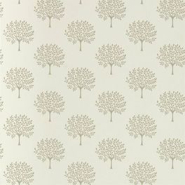 Выбрать обои для спальни с узором деревьев на белом фоне.Дизайн Marcham Tree арт.216899 из коллекции Littlemore от Sanderson по каталогу.