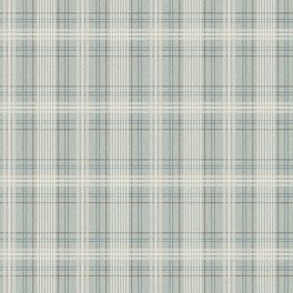 Заказать обои Tailor´s Tweed, арт. 3580 с рисунком элегантной шотландки  кремовых синих и коричневых оттенков на бирюзовом фоне в интернет-магазине с бесплатной доставкой.