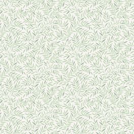 Заказать обои в гостиную арт. 38606  из коллекции "Borosan EasyUp® 2020" от Borastapeter, Швеция с мелким растительным рисунком зеленого цвета на белом фоне в интернет-магазине Одизайн в Москве, онлайн оплата