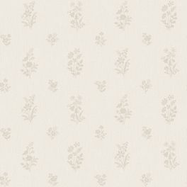 Флизелиновые обои для кухни из коллекции Dreamy 
Escape, арт 4265 от Borastapeter в стиле рустик, цветы на бежевом льняном фоне, заказать в интернет-магазине.
