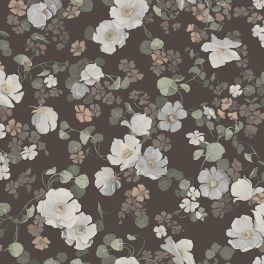 Флизелиновые обои для кухни Enchanting Flower от Borastapeter коллекция Dreamy Escape арт 4278 с цветами приглушенных бежево-белых, темно-красных и бордовых оттенков, большой выбор можно посмотреть в каталоге.