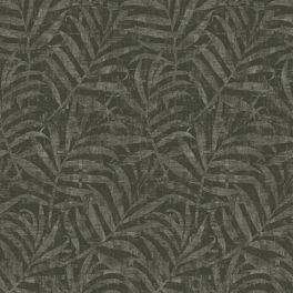 Флизелиновые обои из Швеции коллекция The Apartment от Borastapeter, с рисунком под названием Palm Springs растительный рисунок темно-зеленого тона. Обои для гостиной, для спальни, для коридора. Купить обои в интернет-магазине, бесплатная доставка, онлайн оплата