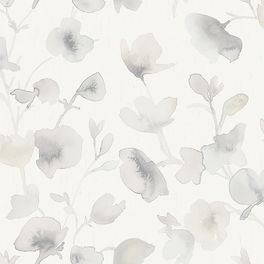 Воздушный рисунок обоев Dawn изображает выполненные в натуральных тонах парящие цветы нарисованные акварельными красками. Шведские обои купить, салон обоев ОДизайн, в интернет-магазине, бесплатная доставка, оплата онлайн, большой ассортимент