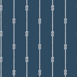 Обои из Швеции коллекция Marstrand ll, с рисунком морской узел белого цвета, полоска Knot stripe на темно синем фоне, обои для детской, для кабинета на сером фоне. Купить обои, продажа обоев, салон обоев ОДизайн, в интернет-магазине, оплата онлайн, большой ассортимент, бесплатная доставка, стильные обои, стильные шведские обои купить