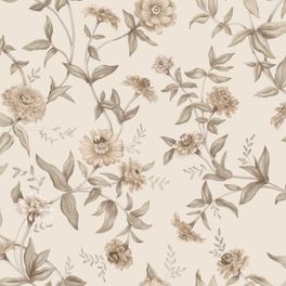 Цветочные обои Zinnia Pink Boråstapeter Flowers 9151 — узор крупным планом, циннии