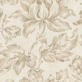 Цветочные обои Archive Flower Beige Boråstapeter Flowers 9156 — узор крупным планом, цветы