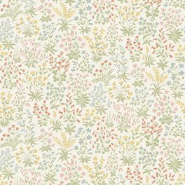 Цветочные обои Vildflora Pink Boråstapeter Flowers 9159 — узор крупным планом, полевые цветы