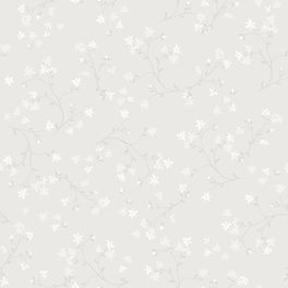 Флизелиновые обои из Швеции коллекция DECORAMA EASY UP 2019 от ECO WALLPAPER. Мелкий цветочный рисунок в серых оттенках с мерцающим эффектом. Оби для спальни, обои для кухни, обои для гостиной. Большой ассортимент, купить обои в салоне Одизайн