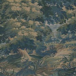 Цифровое панно для стен Tapestry Landscape Blue, арт. 9665W от Borastapeter с пышными деревьями, колышущейся травой и нежными полевыми цветами выполнены в палитре зеленых, желто-бежевых, синих, коричневых и бирюзовых тонов. Заказать в интернет-магазине ODesign с бесплатной доставкой по всей России.