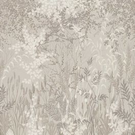 Цифровые обои для стен Hawthorn Grey, арт 9674W от Borastapeter, изображен цветущий луг или, возможно, дикий сад в нежных пудровых тонах. Заказать в интернет-магазине ODesign с бесплатной доставкой по всей России.
