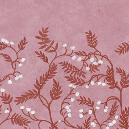 Цифровые обои для интерьера Cecilia Pettersson Whispering Bell Pink, арт. 9688W от Borastapeter, украшены скульптурным цветочным узором колокольчиков в жизнерадостной гамме с белыми цветами и красной листвой на нежно-розовом фоне. Заказать в интернет-магазине ODesign с бесплатной доставкой по всей России.