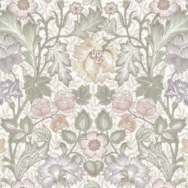 Цифровые обои для стен Arts and Crafts Green, арт 9704W от Borastapeter – с пышным цветочным орнаментом впечатляющих размеров в мягких пастельных тонах на кремово-белом фоне. Закажите эти изысканные обои в интернет-магазине ODesign. Бесплатная доставка по всей России.