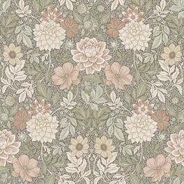 Цифровое панно для интерьера Dahlia Garden Grand Green&Pink, арт 9713W от Borastapeter – великолепные георгины и нежная листва в оттенках белого, желтого и розового сочетаются с насыщенным серо-зеленым и ржаво-красным на глубоком темно-зеленом фоне. Закажите эти изысканные обои в интернет-магазине ODesign. Бесплатная доставка по всей России.
