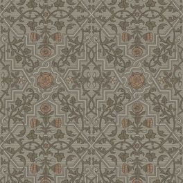 Цифровое панно для стен Rosenvinge Grand Dark Beige, арт 9733W от Borastapeter – репродукция старейших обоев, найденных в Швеции, в увеличенном масштабе. Декоративные цветочные узоры представлены в мягкой естественной цветовой гамме с зелеными и абрикосовыми деталями на бежево-зеленом фоне. Закажите эти изысканные обои в интернет-магазине ODesign. Бесплатная доставка по всей России.