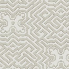 Основой обоев Palace Maze от Cole & Son стала схема садового лабиринта в Хэмптон-Корте. Затейливый геометрический узор оттенка серого камня, смягченный нанесенными кистью мазками. Обои для стен, большой ассортимент в салонах ОДизайн.