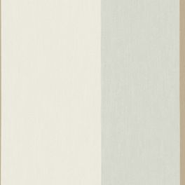 Обои Marly от Cole & Son с широкими полосами бледно-бирюзового и молочного оттенка, украшенными узкими лентами бронзового цвета. Купить обои в салонах ОДизайн, бесплатная доставка.