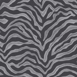 Обои из коллекции Natural FX, Aura с рисунком, имитирующим шкуру зебры в серо-черной гамме купить онлайн.