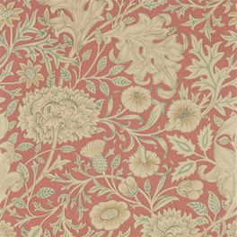 Английские обои  арт. 216683 из коллекции Melsetter от Morris, Великобритания  с цветочным узором покрытым бисерной россыпью подойдут для ремонта спальни.
