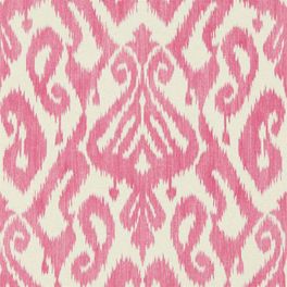 Дизайнерские обои Kasuri арт. 216780
из коллекции Caspian в смелом цветовом решении розового на льняном фоне подойдут 
для спальни.