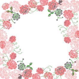 Фотопанно Stitched roses, Mr. Perswall с рисунком, имитирующим искусную вышивку из цветочных мотивов в оттенках нежно-розового, красного и зеленого. Заказать фотопанно по индивидуальным размерам в салонах Москвы, большой ассортимент.